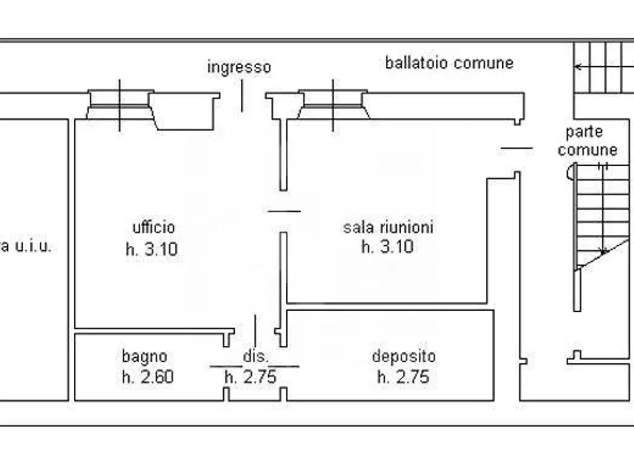 Ufficio in Via Dante Alighieri 6, Opera, {3} - Planimetria 1