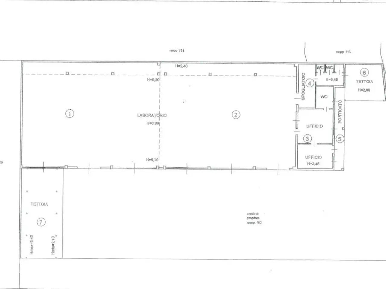 Capannone in Via Giuseppe Ungaretti 2, Buscate, {3} - Planimetria 1