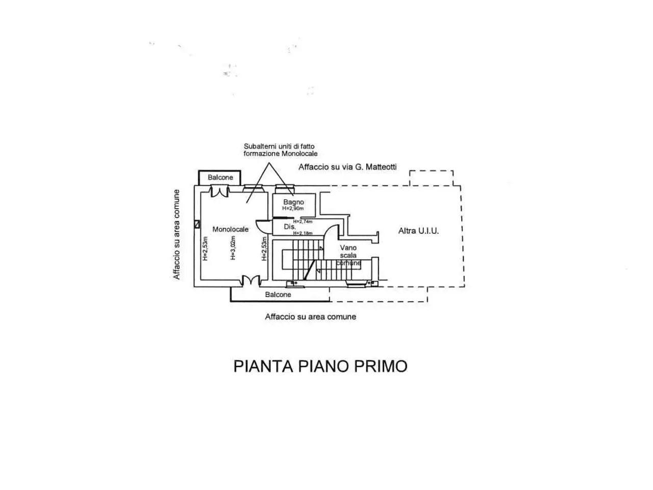 Monolocale in vendita, Via Giacomo Matteotti 33, San Maurizio Canavese - Planimetria 1