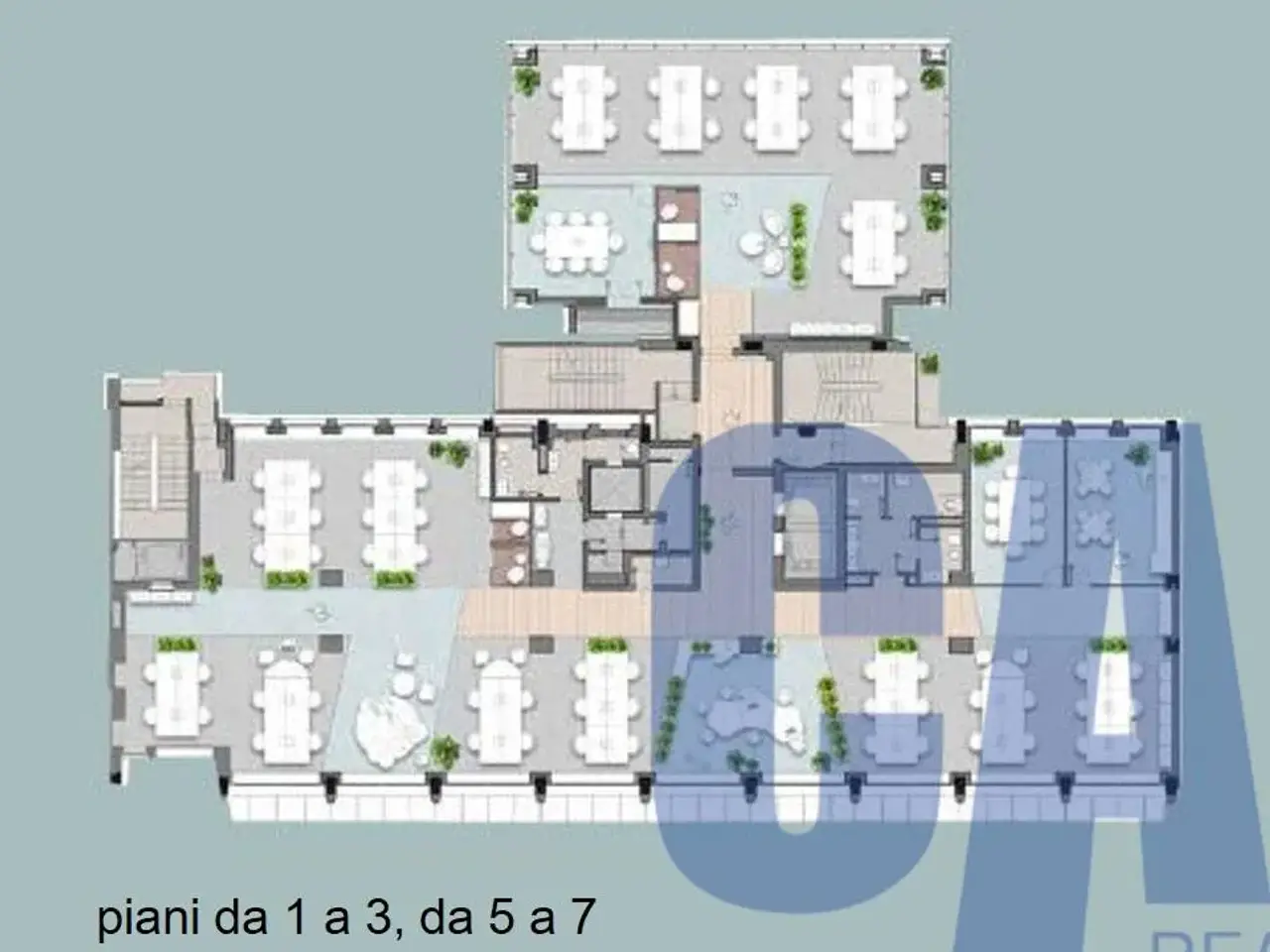 Ufficio in Via Piero della Francesca, Milano, {3} - Planimetria 1