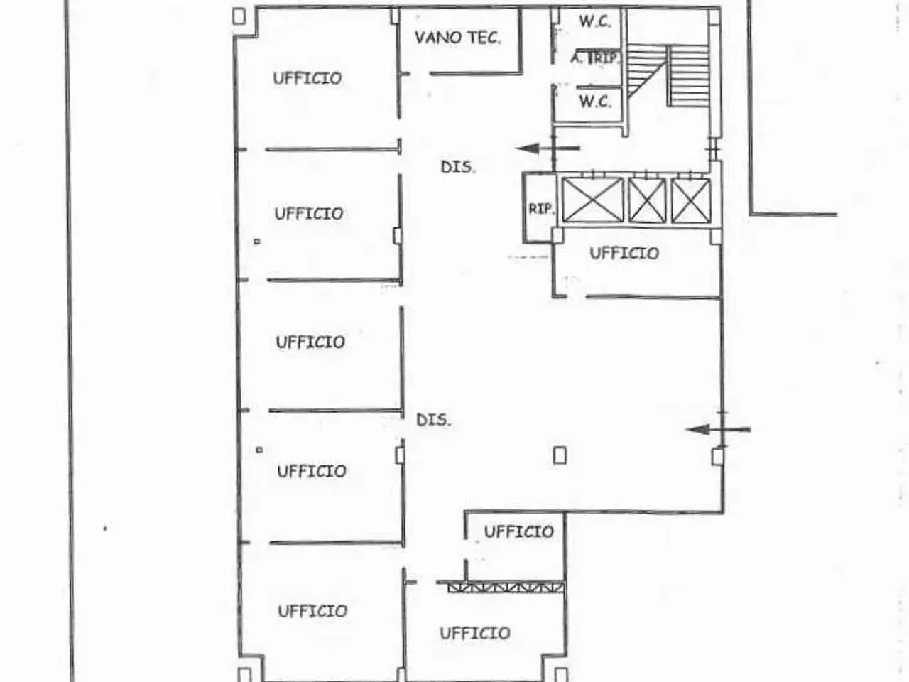 Ufficio in Via Emilia Ovest , Modena, {3} - Planimetria 1