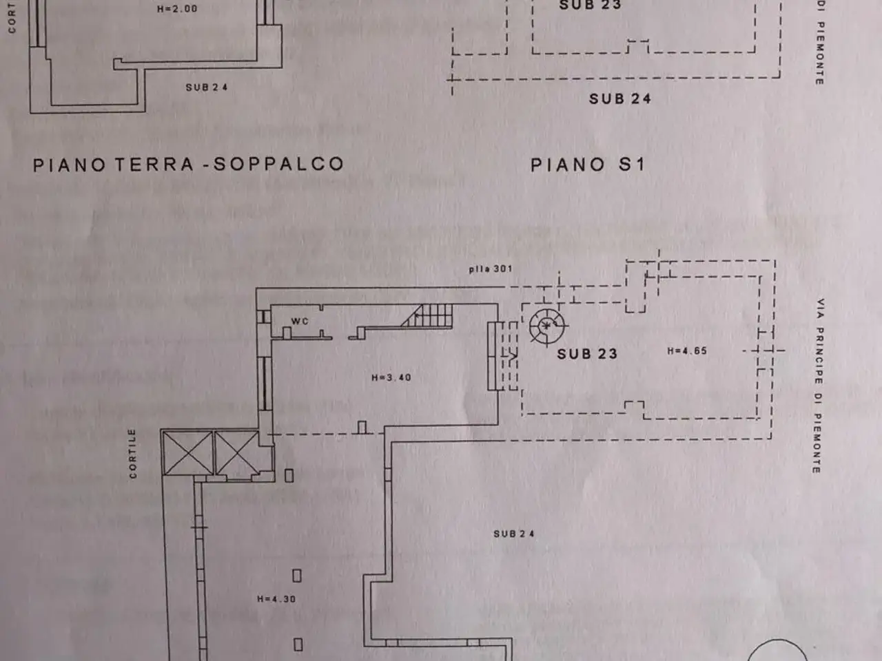 Negozio in Corso Giuseppe Garibaldi, Grumo Nevano, {3} - Planimetria 1