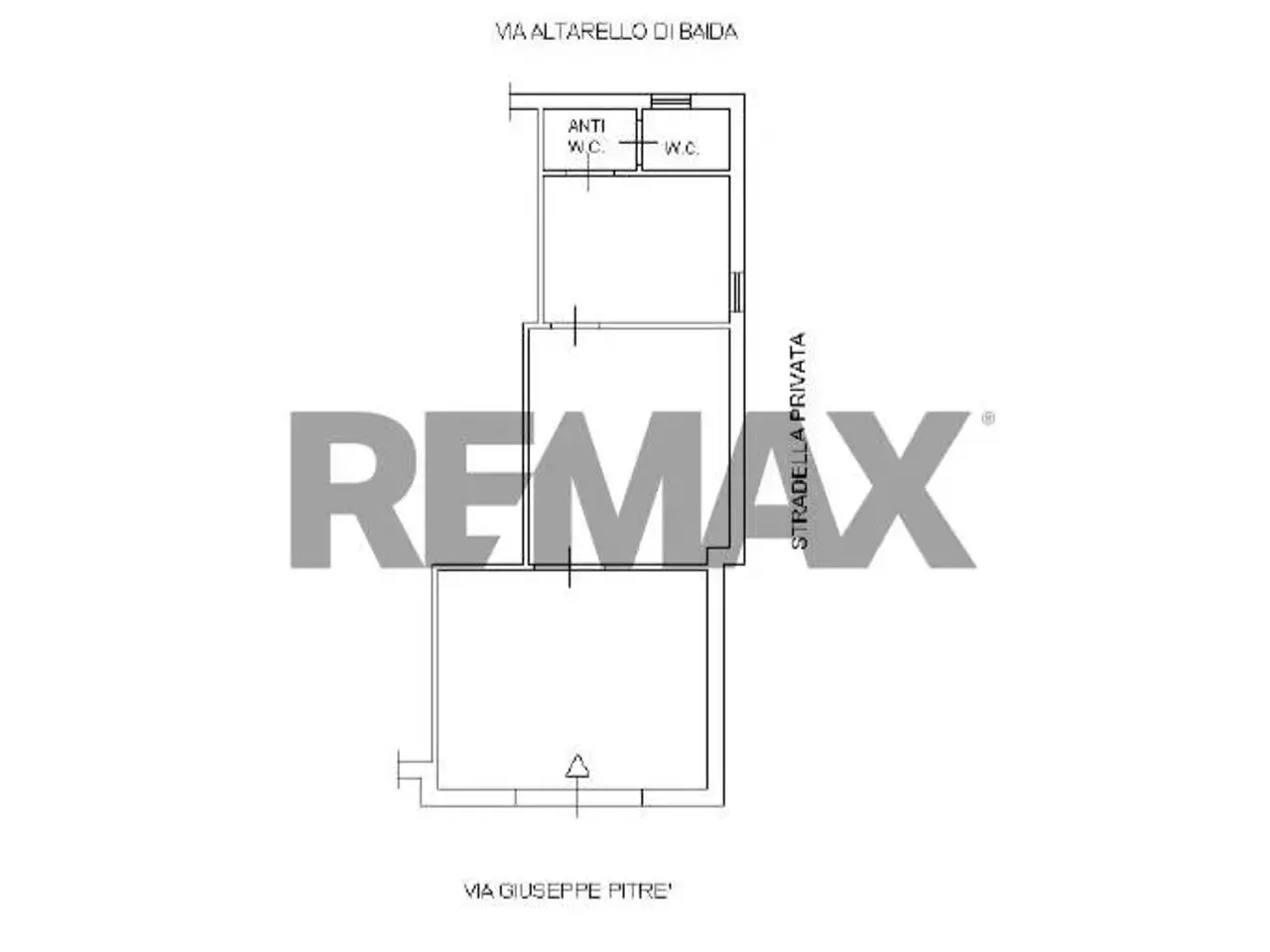 Negozio in Via Giuseppe Pitre\' 2h, Palermo, {3} - Planimetria 1