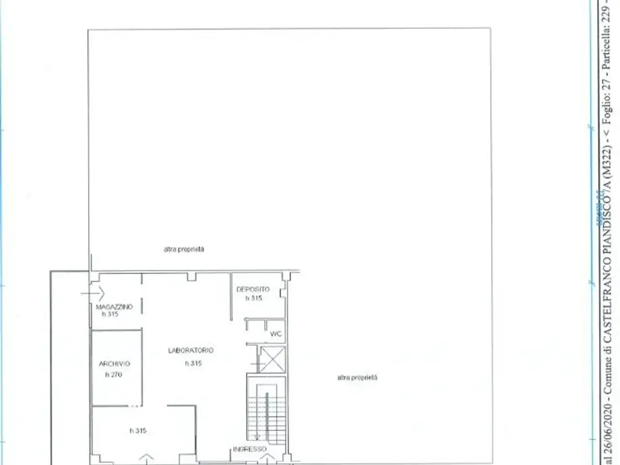 Capannone in Via Botriolo, Castelfranco Piandiscò, {3} - Planimetria 1