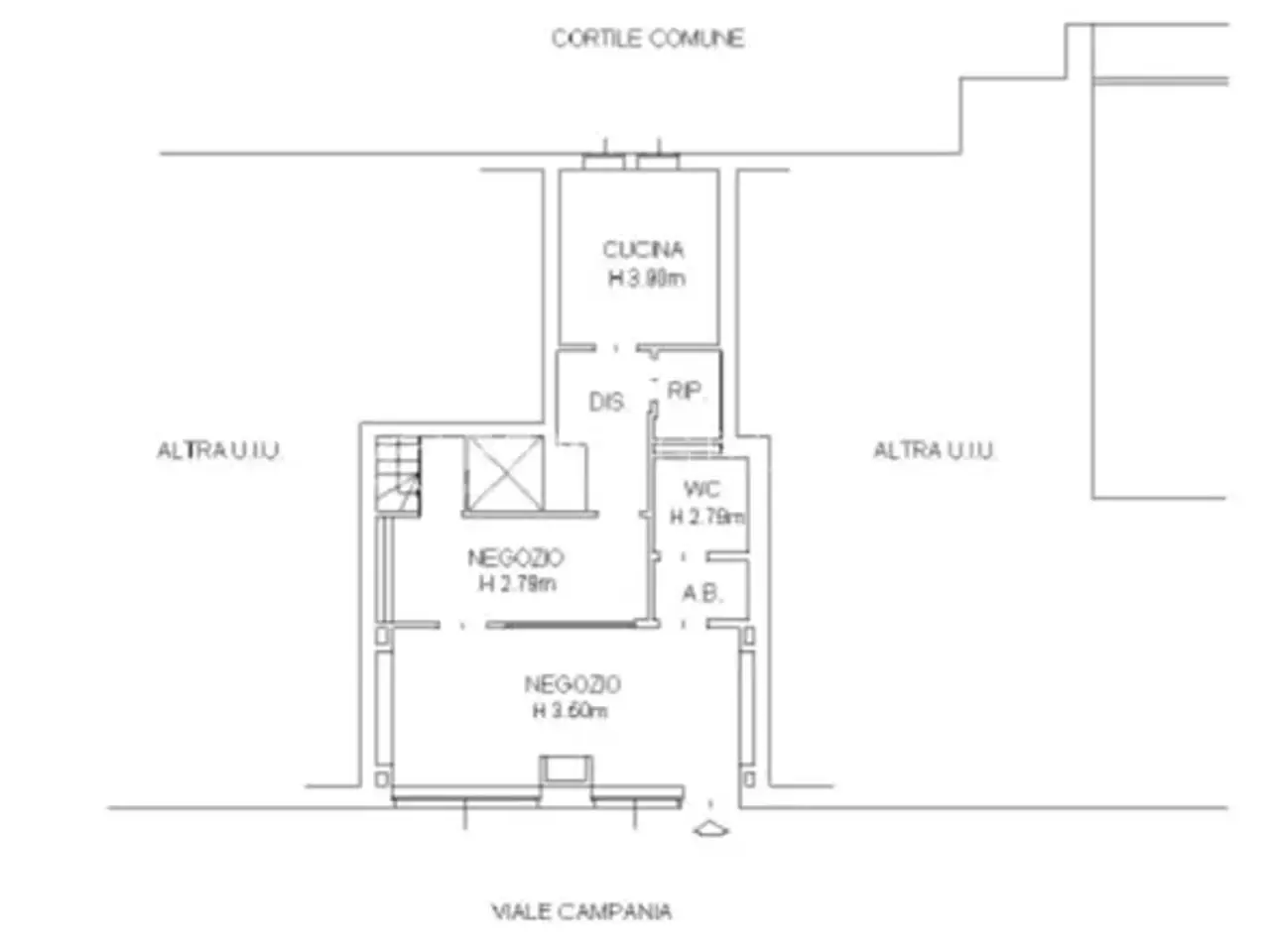 Negozio in Viale Campania 40, Milano, {3} - Planimetria 1