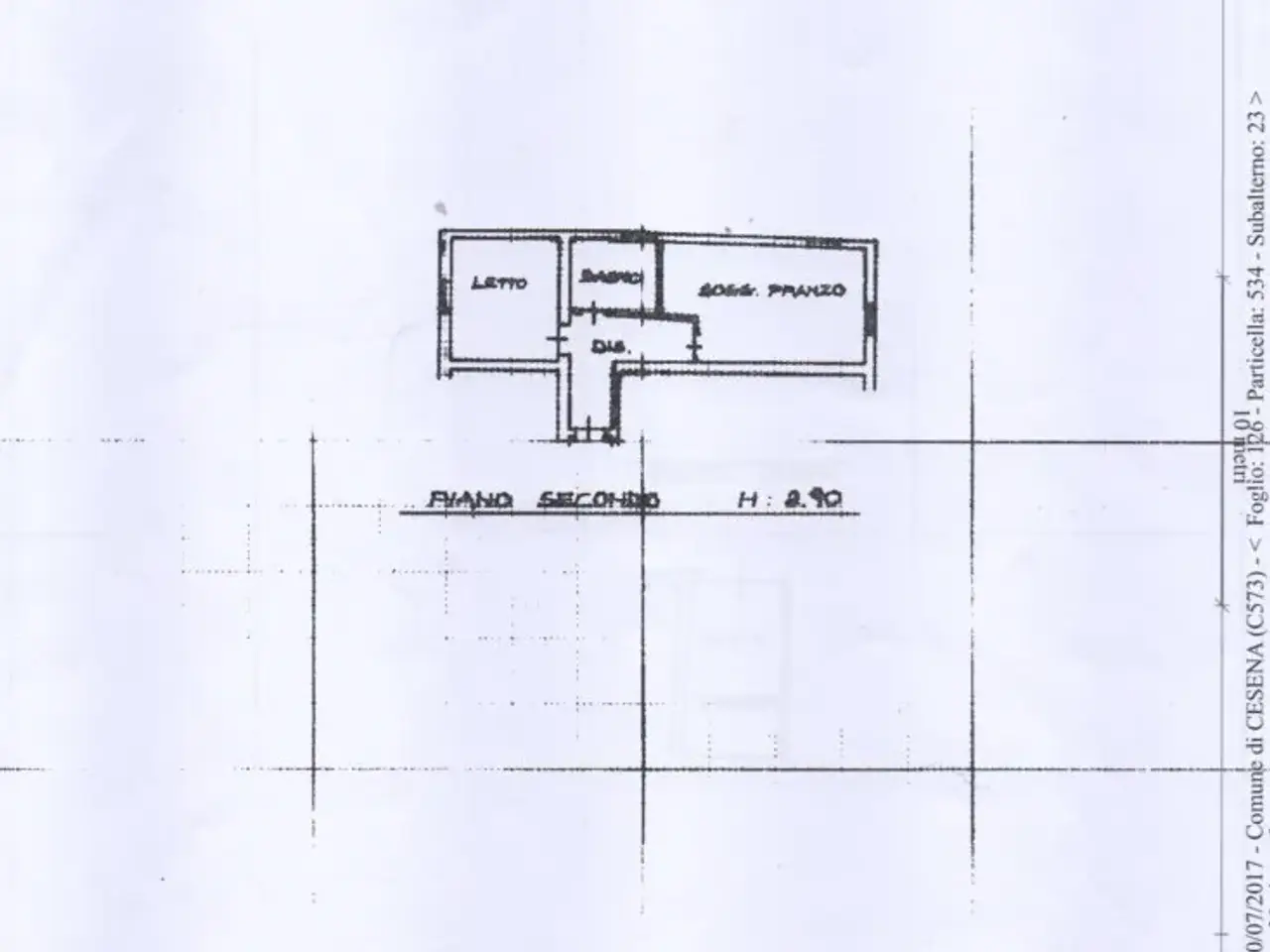Bilocale in vendita, Via Eugenio Mura Valzania, Cesena - Planimetria 1