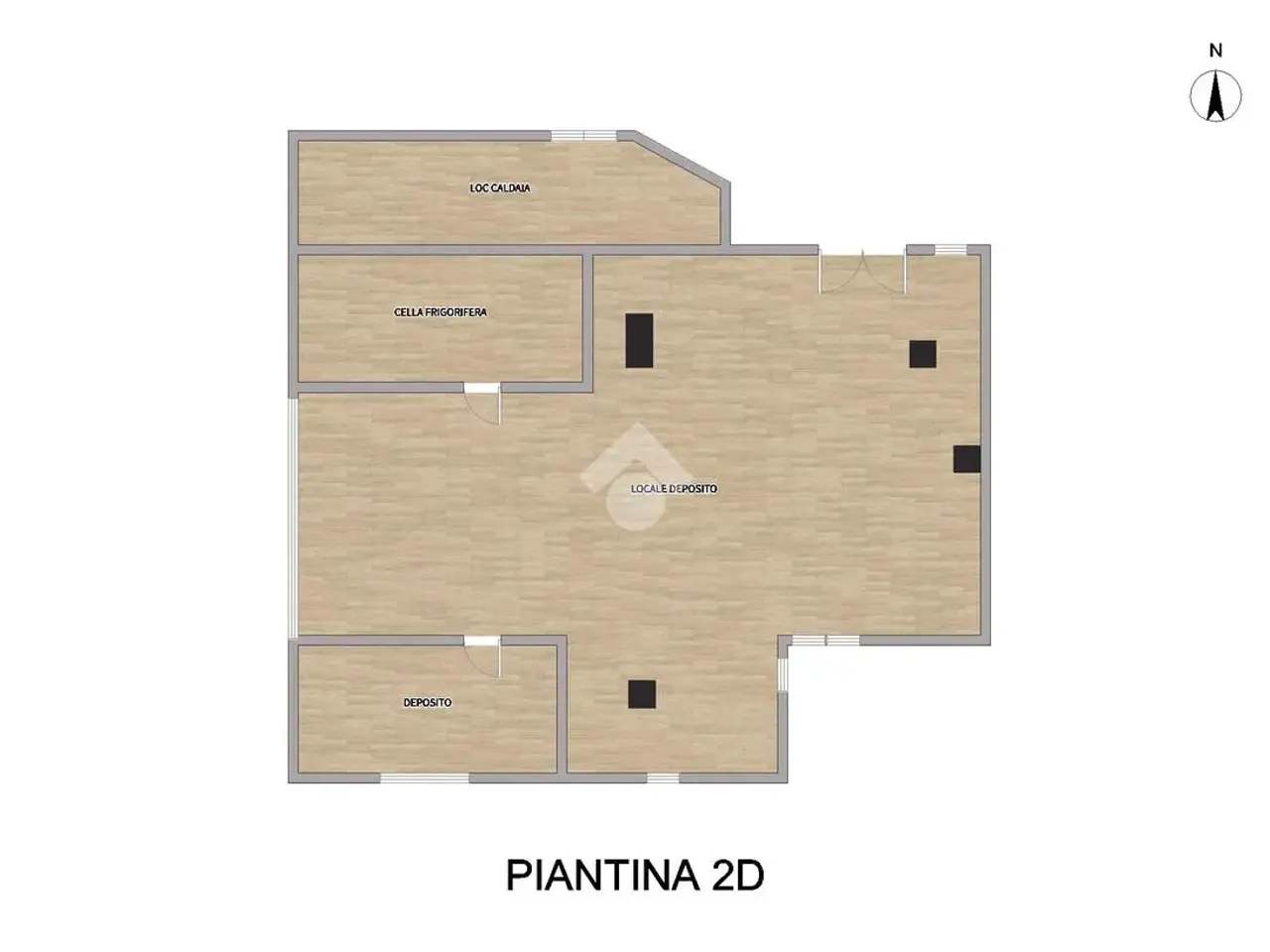 Capannone in Via Walter Tobagi 27, Manerbio, {3} - Planimetria 1