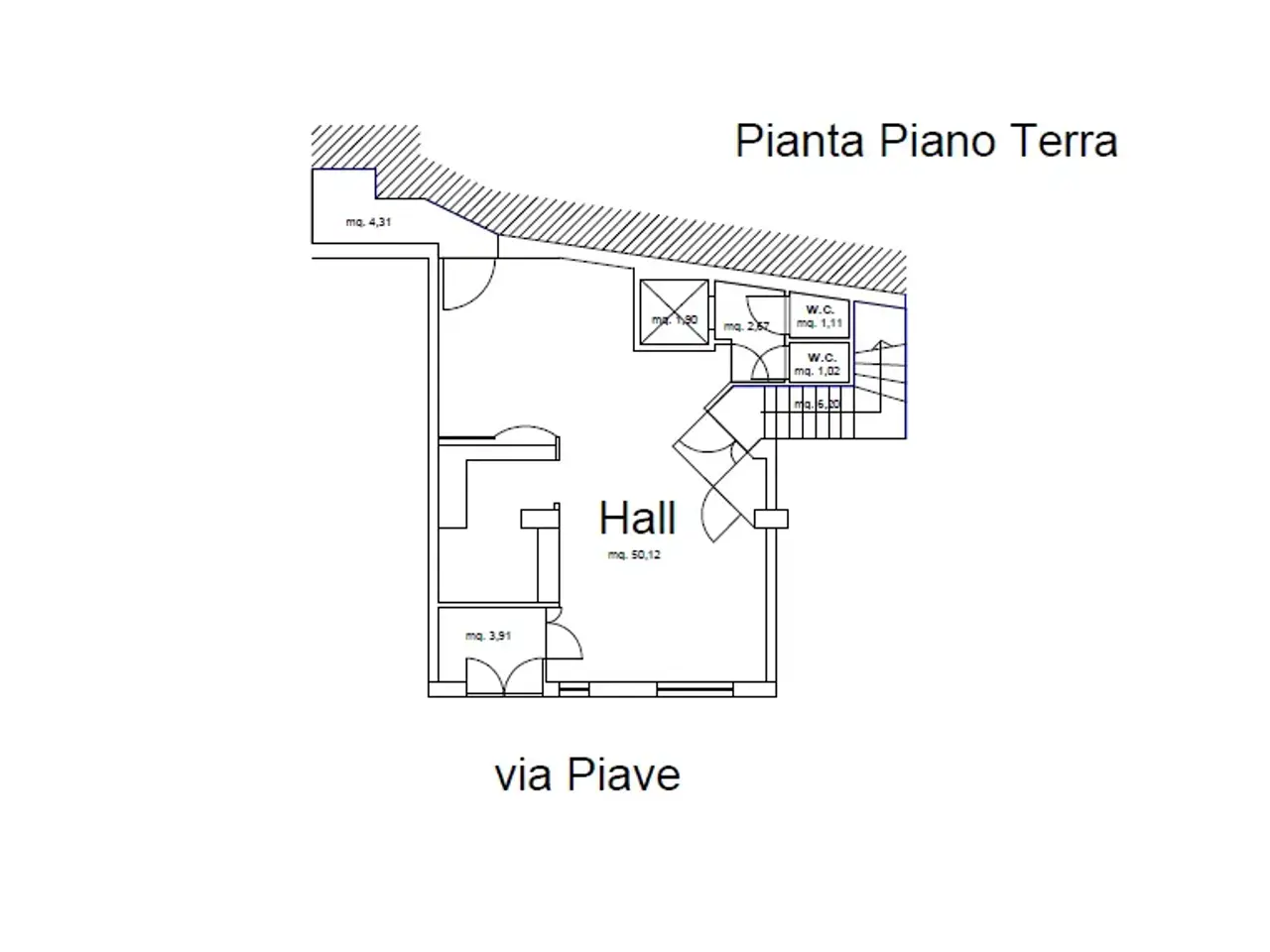 Albergo in Via del Piave 19, Agrigento, {3} - Planimetria 1