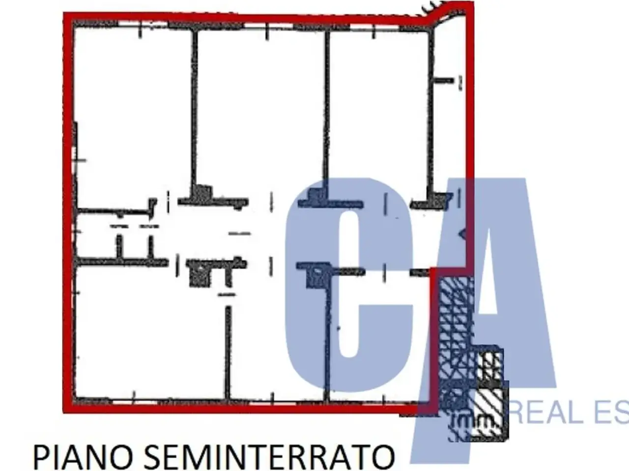 Ufficio in Piazza Erba Carlo, Milano, {3} - Planimetria 1