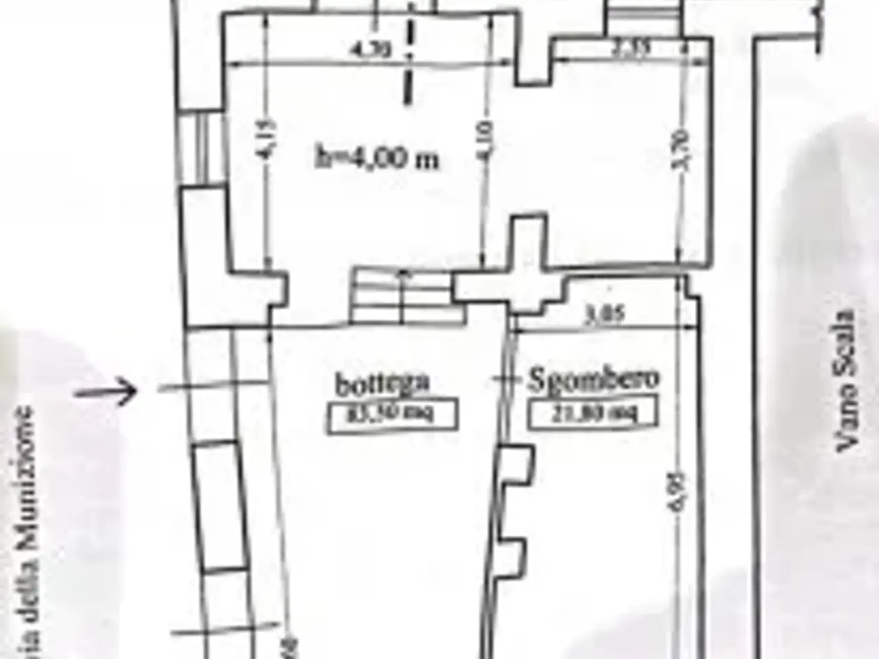Negozio in Via Oratorio della Pace, Messina, {3} - Planimetria 1