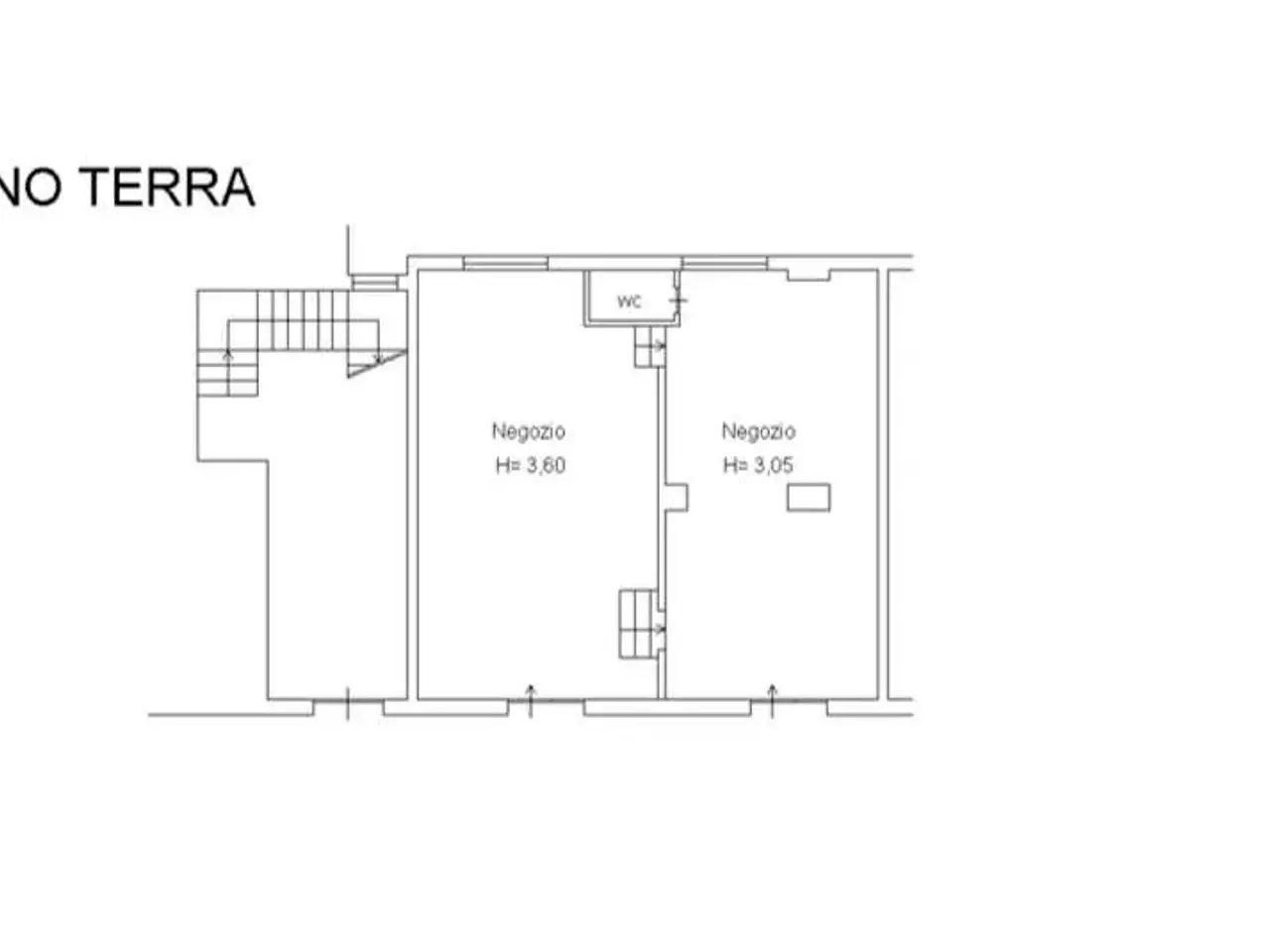 Negozio in Via Gigli  32, Ancona, {3} - Planimetria 1