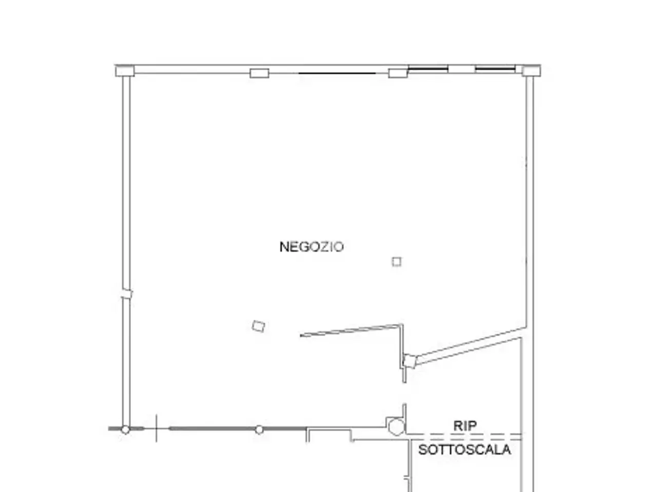 Negozio in Via Ronzinella 162/a, Mogliano Veneto, {3} - Planimetria 1