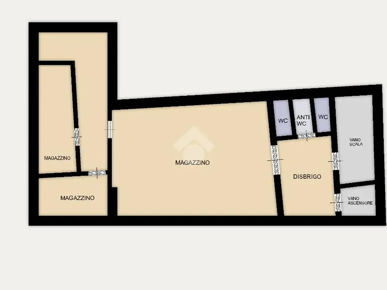 Magazzino in Via Fratelli Fontana, Rovereto, {3} - Planimetria 1