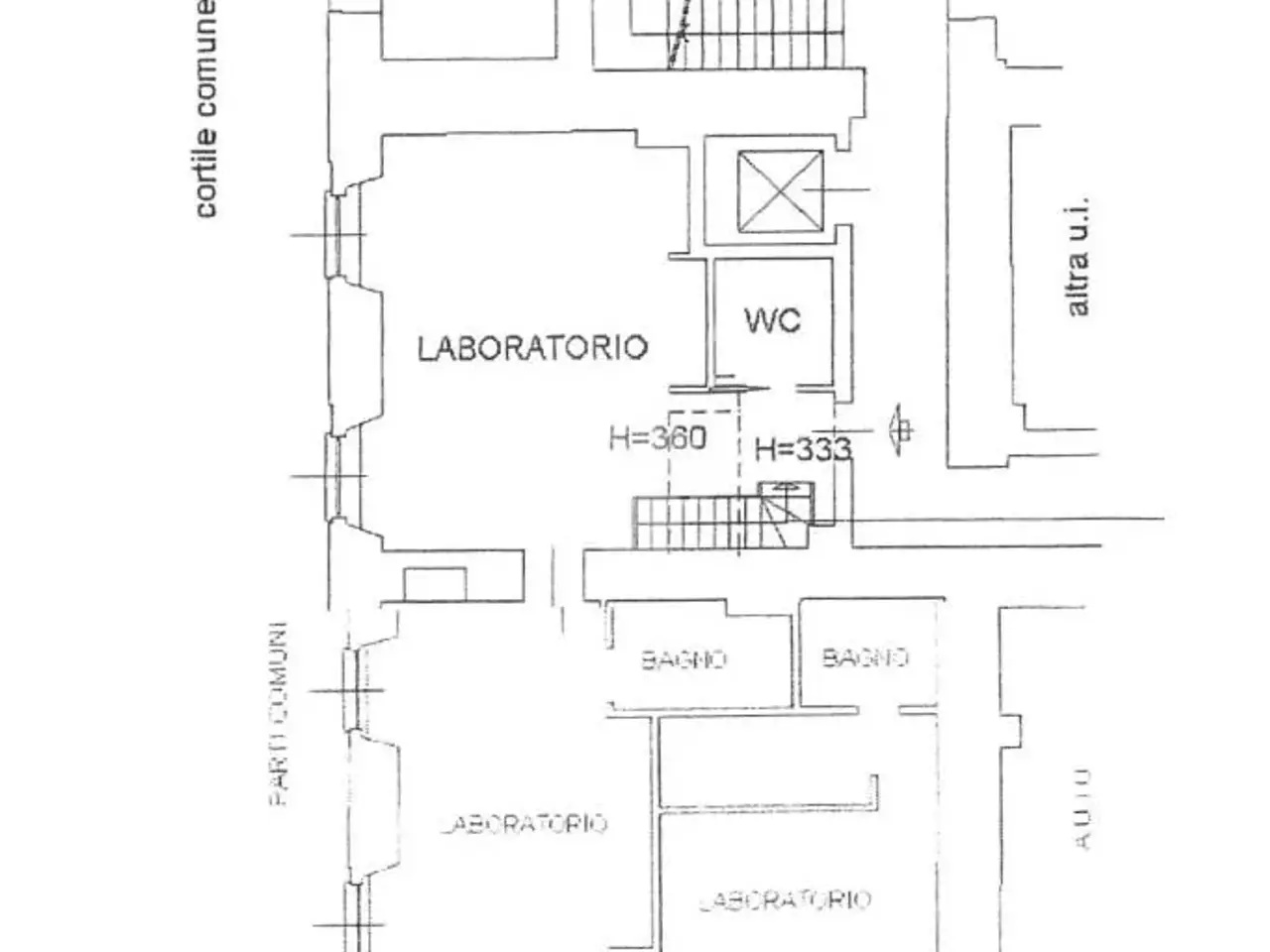 Laboratorio in Alzaia Naviglio Pavese, Milano, {3} - Planimetria 1