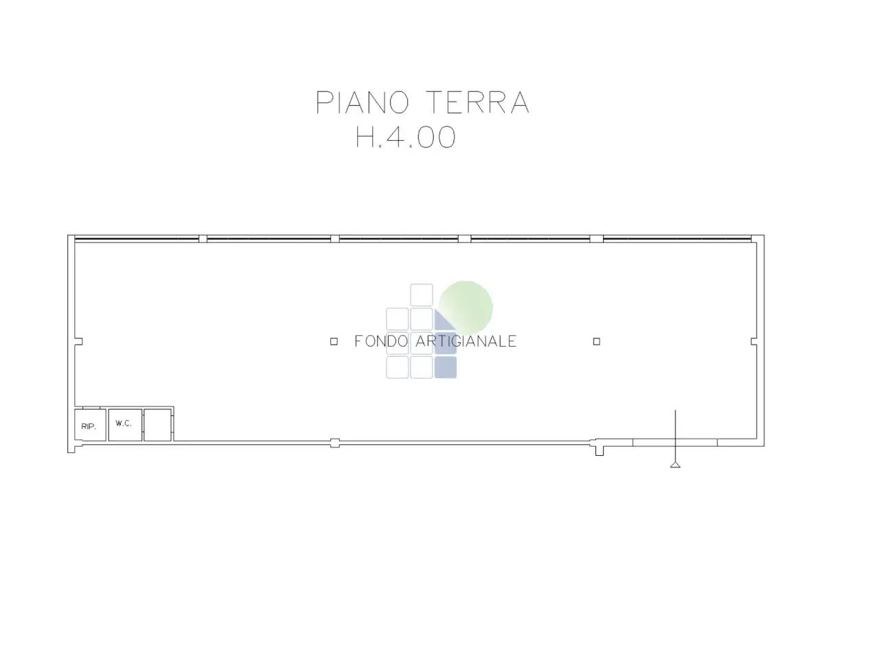 Capannone in Via Aurelio Nicolodi 46, Livorno, {3} - Planimetria 1