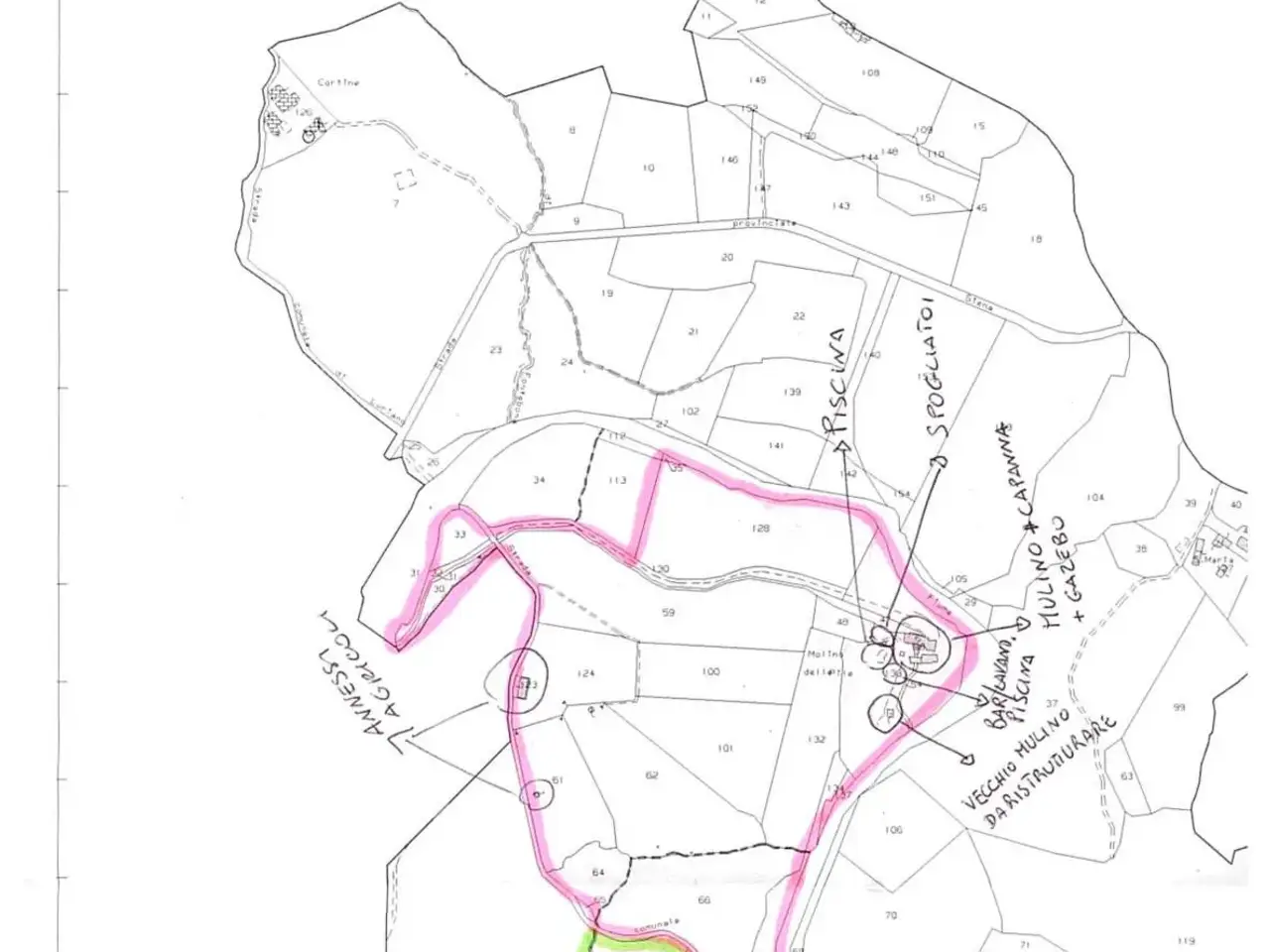 Casale in vendita, Località Mulino delle Pile, Chiusdino - Planimetria 1