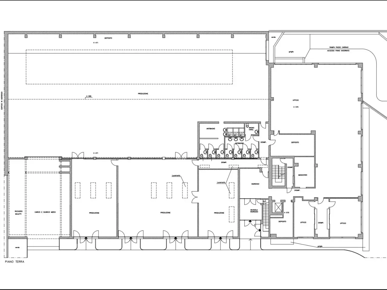 Magazzino in Via Rivoltana 35, Pioltello, {3} - Planimetria 1