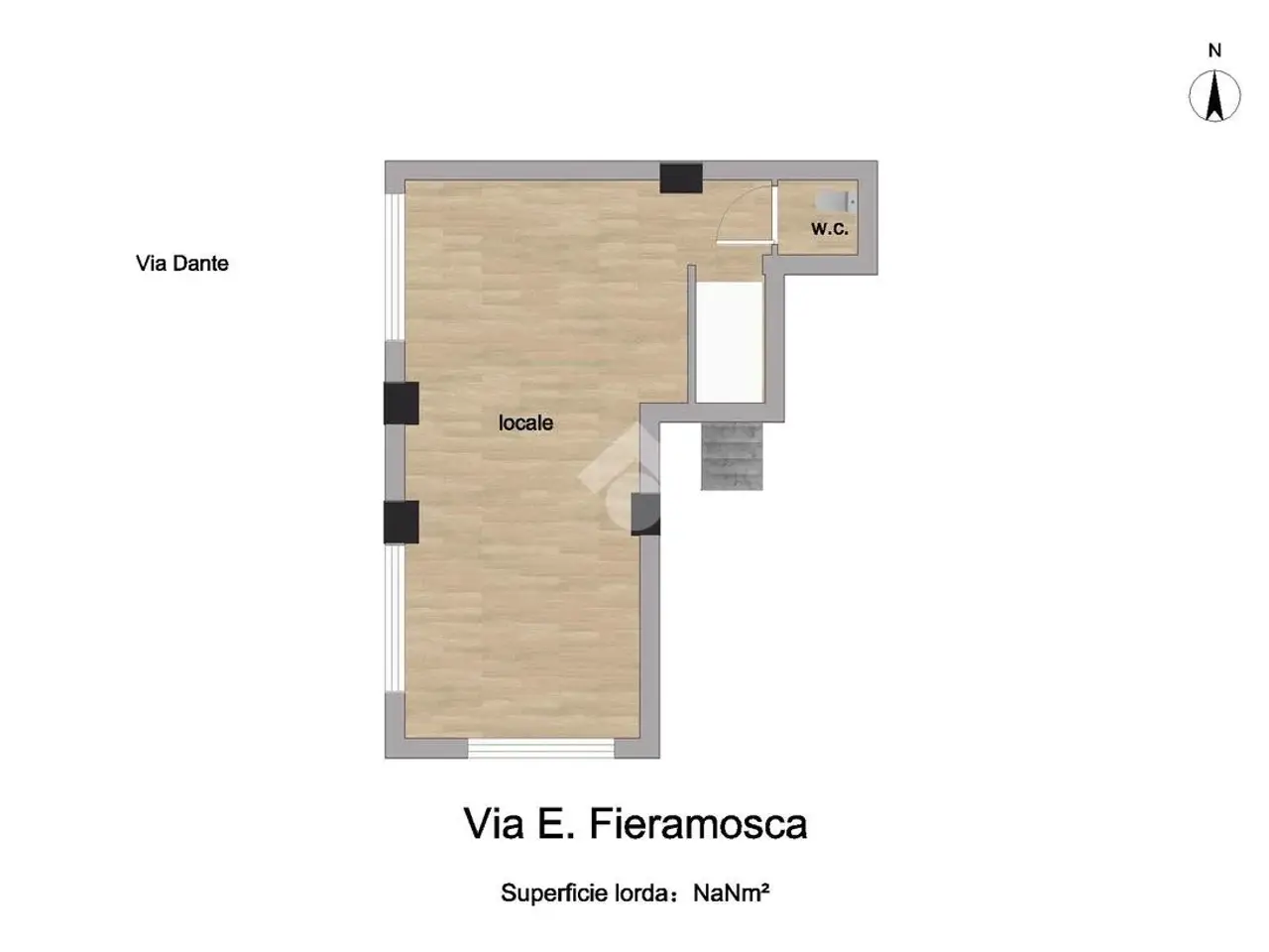 Negozio in Via Ettore Fieramosca 127, Bari, {3} - Planimetria 1