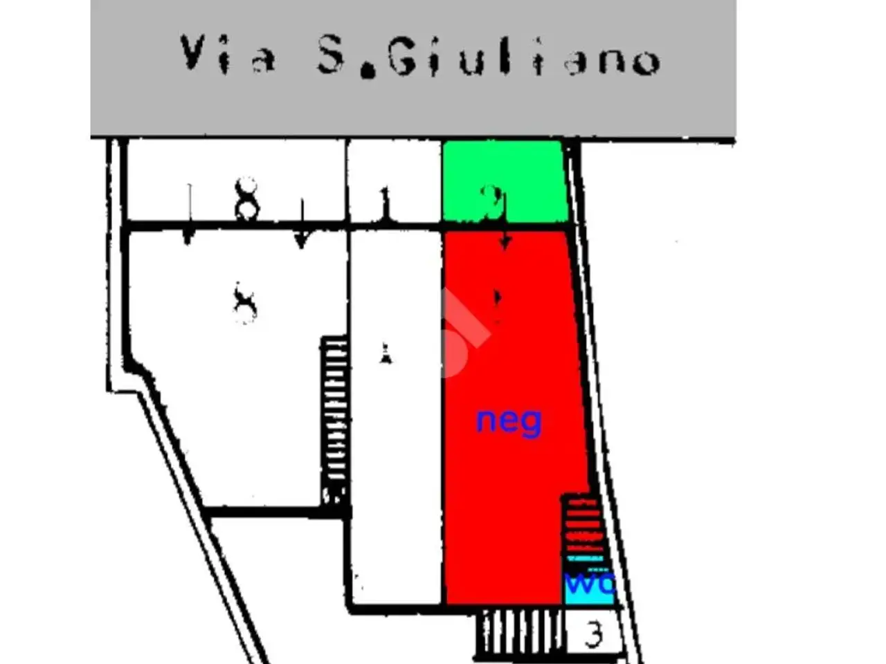 Negozio in Via S. Giuliano 90, Marcianise, {3} - Planimetria 1