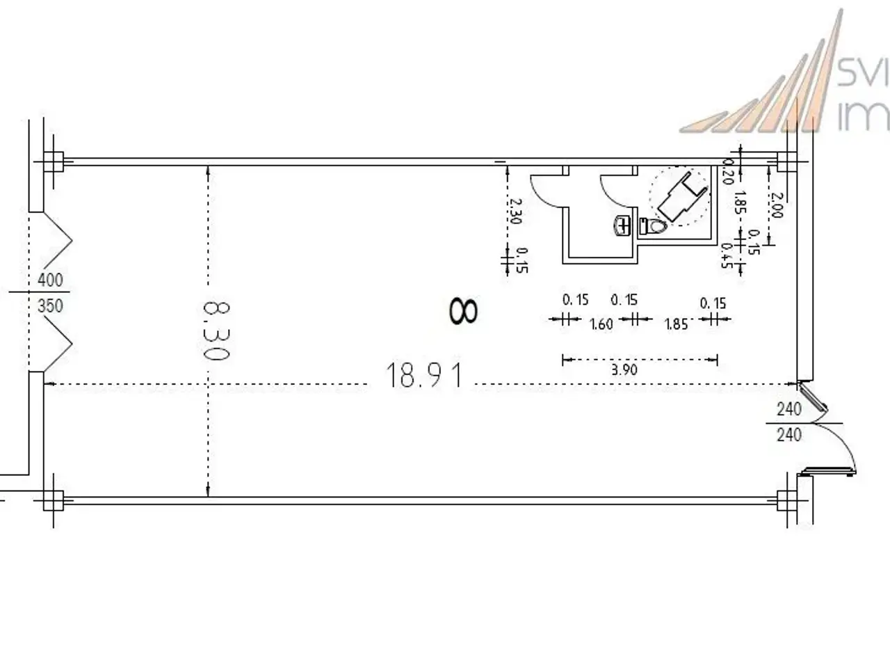Capannone in Via Italia 175/8, Busnago, {3} - Planimetria 1