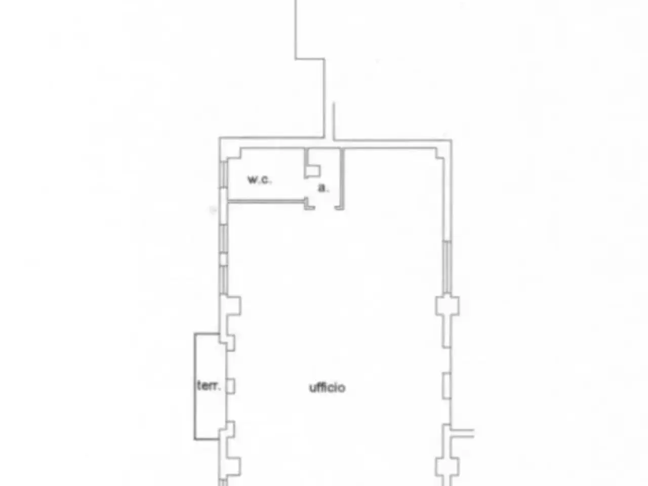 Ufficio in Via Antonio Borin, Treviso, {3} - Planimetria 1