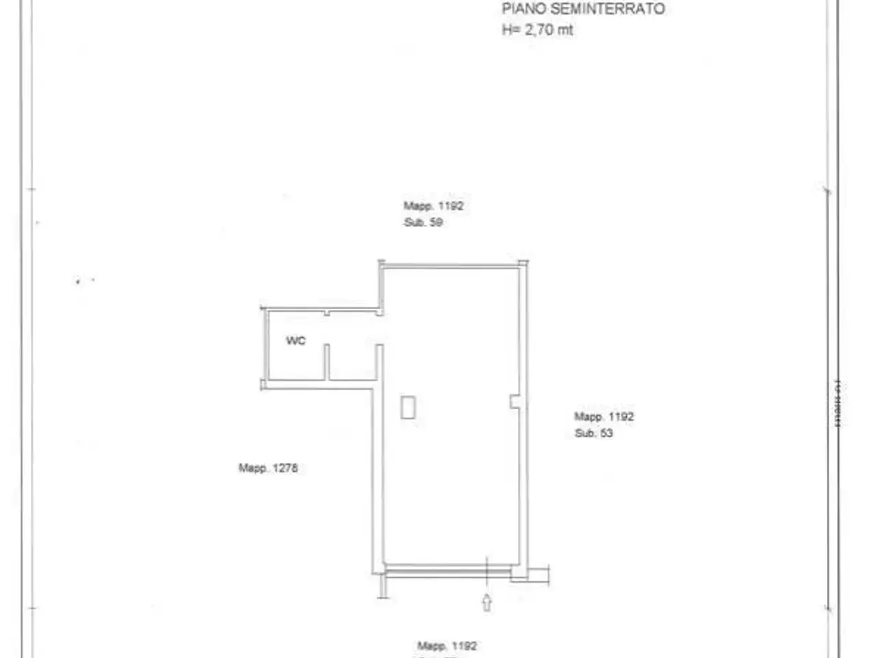 Negozio in Via dell'Irto, Sermoneta, {3} - Planimetria 1
