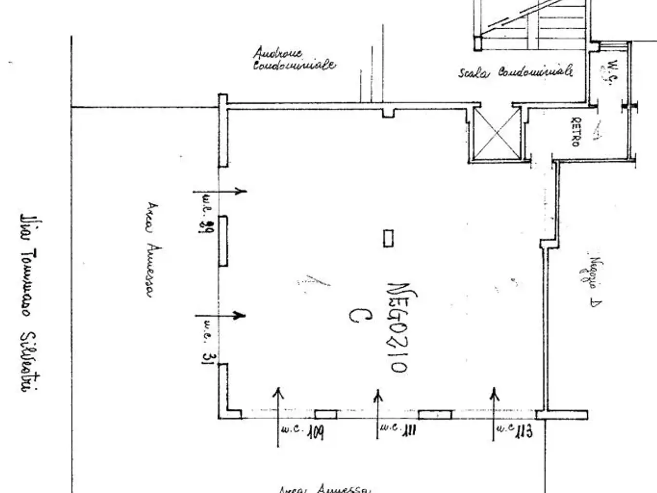 Negozio in Via Tommaso Silvestri 29, Roma, {3} - Planimetria 1