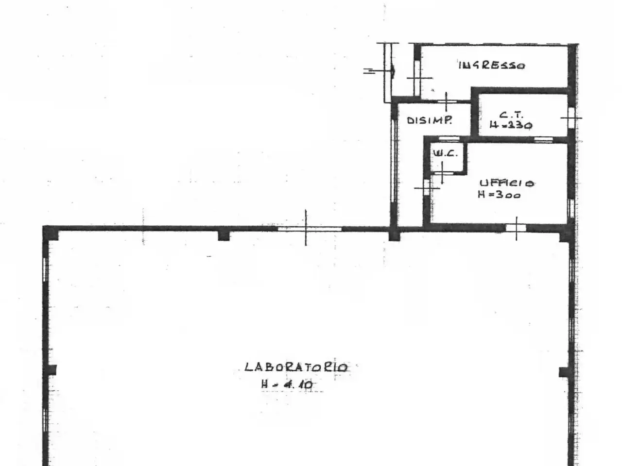 Capannone in Via Alessandro Volta, Borgo Veneto, {3} - Planimetria 1