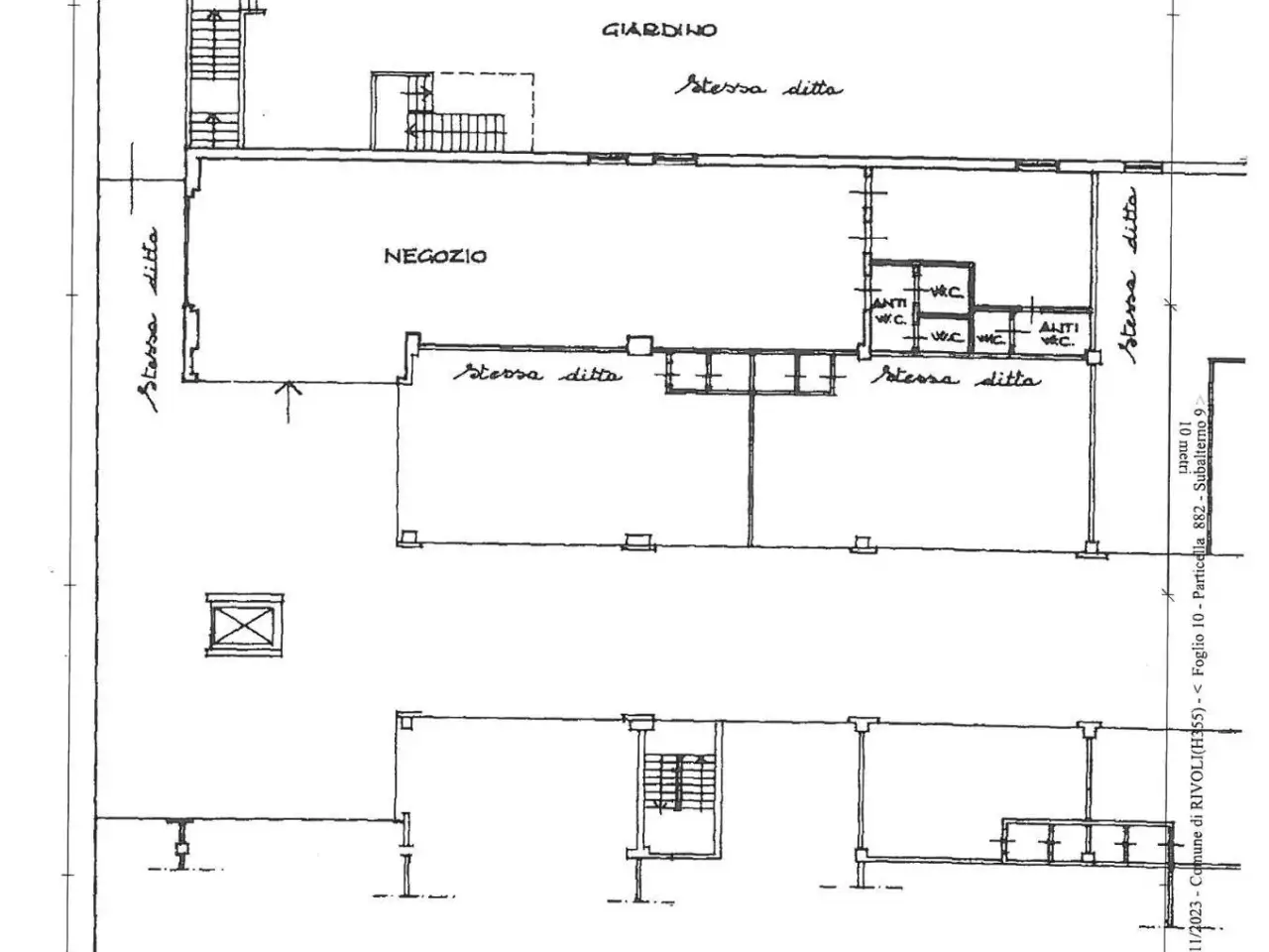 Negozio in Via Nizza 5, Rivoli, {3} - Planimetria 1