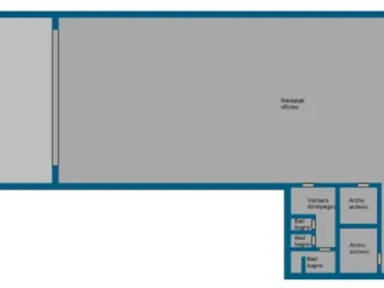 Magazzino in Via Ludwig Von Comini, Bolzano, {3} - Planimetria 1