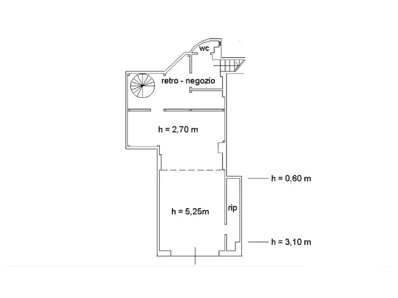 Negozio in Via Lecce 14, Foggia, {3} - Planimetria 1