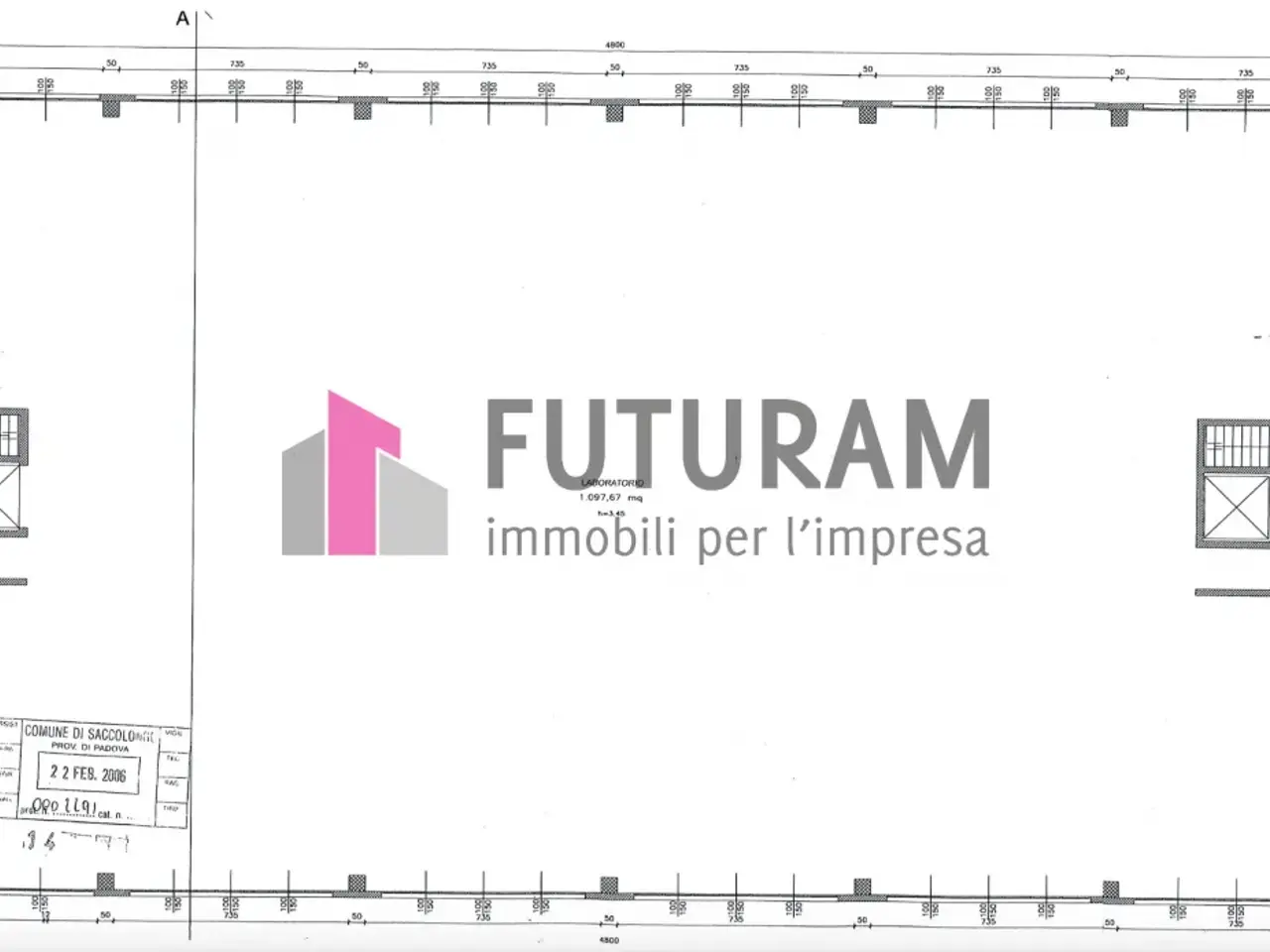 Capannone in Via Roma 1, Saccolongo, {3} - Planimetria 1