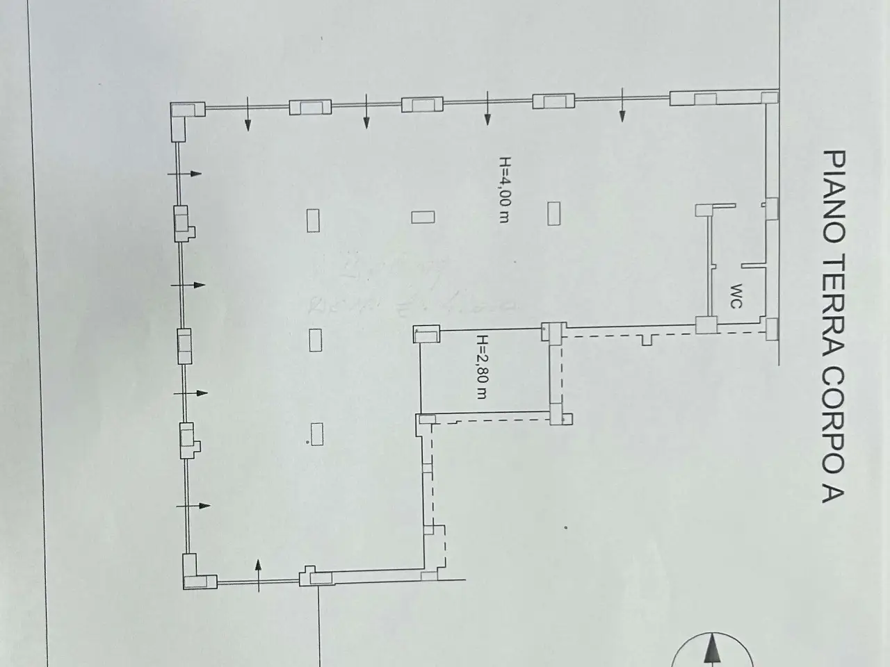 Negozio in Viale Giacomo Mancini 248, Cosenza, {3} - Planimetria 1