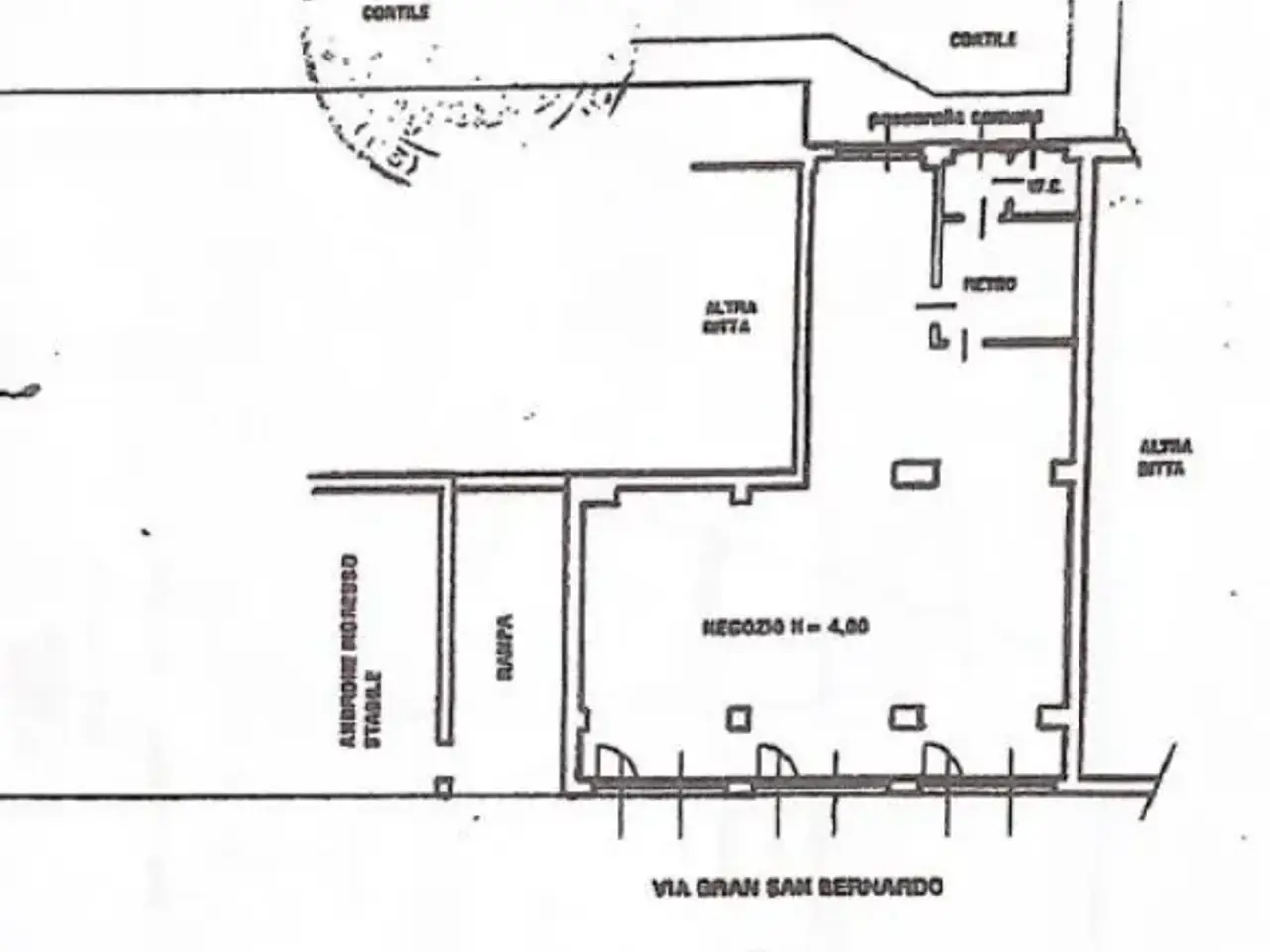 Negozio in , Milano, {3} - Planimetria 1