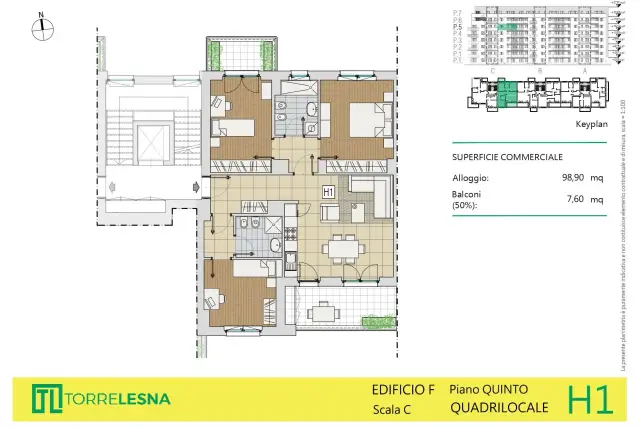 Appartamenti di nuova costruzione in Via Giuseppe di Vittorio, Grugliasco - Foto 1