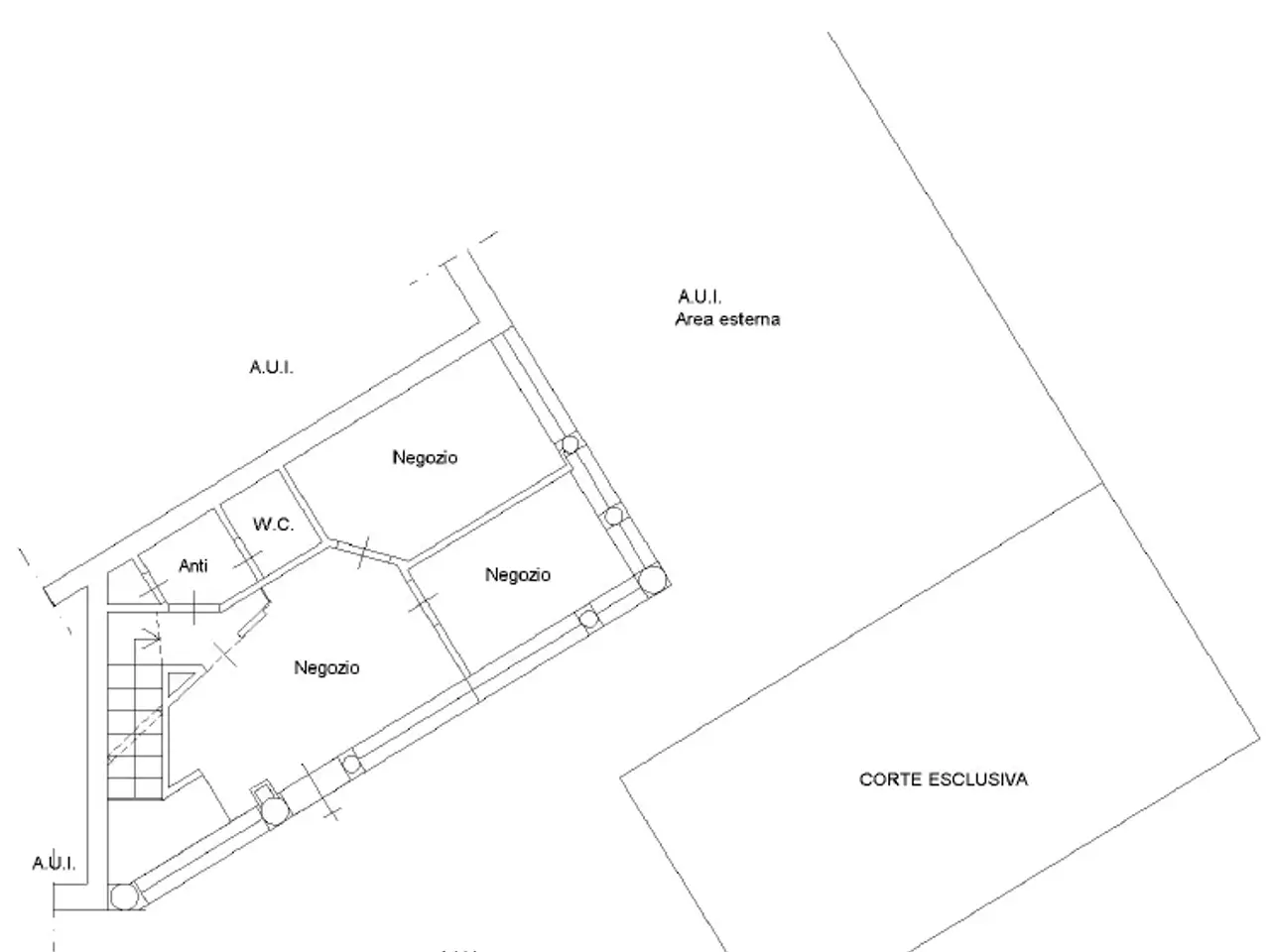 Negozio in Via Pergolesi, Tavullia, {3} - Planimetria 1