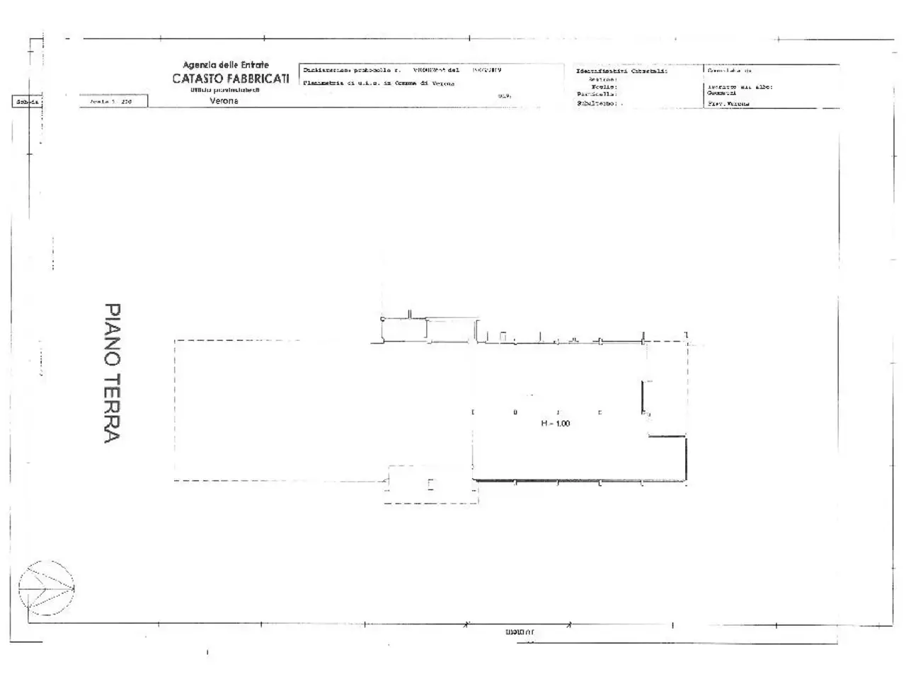 Negozio in Via Forte Tomba 7, Verona, {3} - Planimetria 1