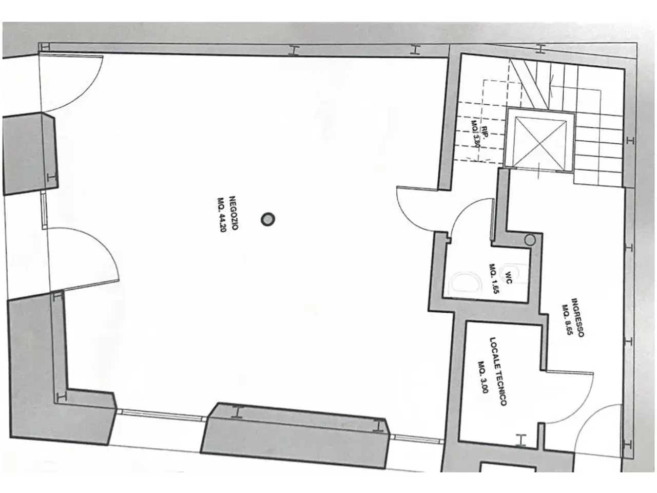 Negozio in Via Giuseppe Garibaldi 114, Desenzano Del Garda, {3} - Planimetria 1