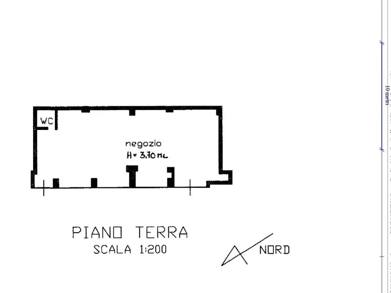 Negozio in Viale G. Leopardi 76, Lecce, {3} - Planimetria 1
