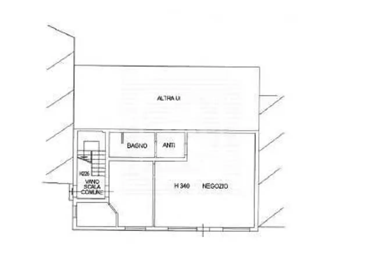 Negozio in Via Fratelli Corradini 89/a, Bibbiano, {3} - Planimetria 1