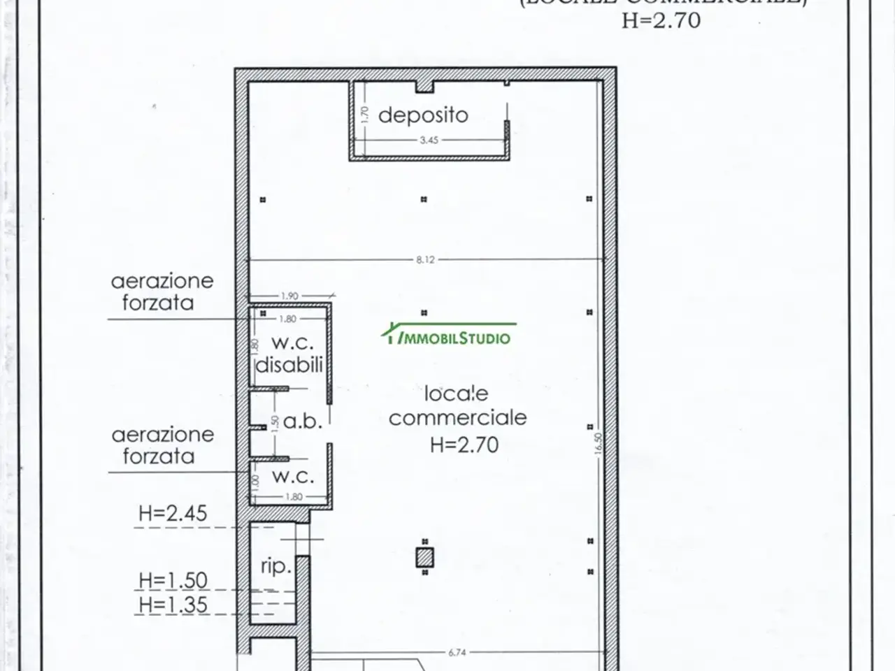 Negozio in Via Giusti, Noci, {3} - Planimetria 1