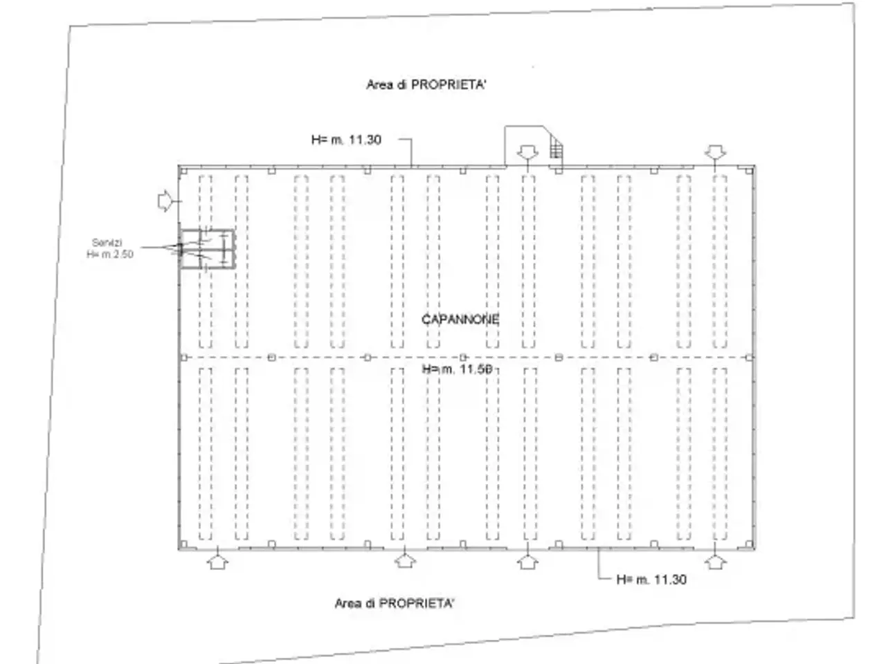 Capannone in Via Italia, Busnago, {3} - Planimetria 1