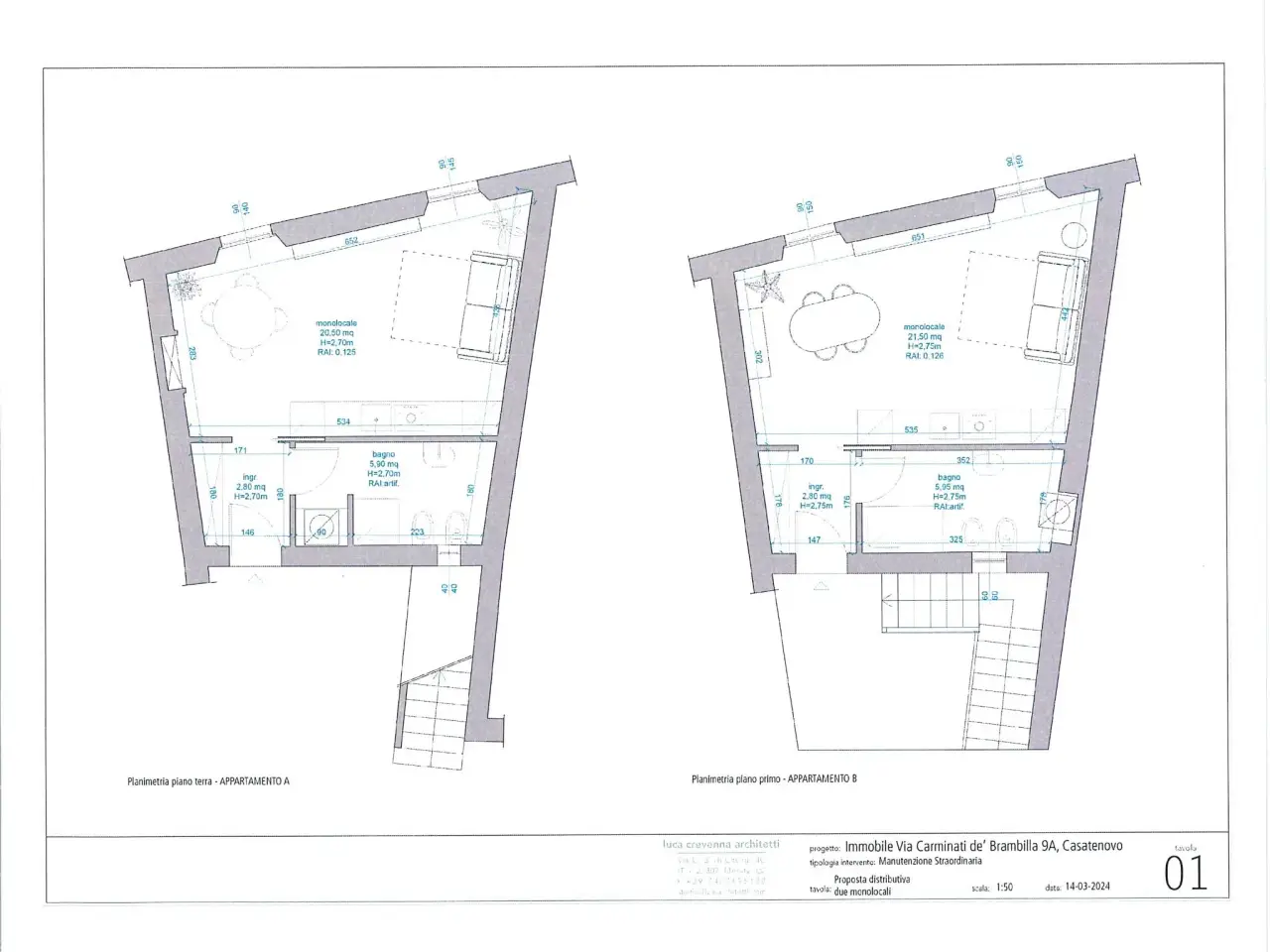 Monolocale in vendita, Via Giorgio Carminati De' Brambilla, Casatenovo - Planimetria 1
