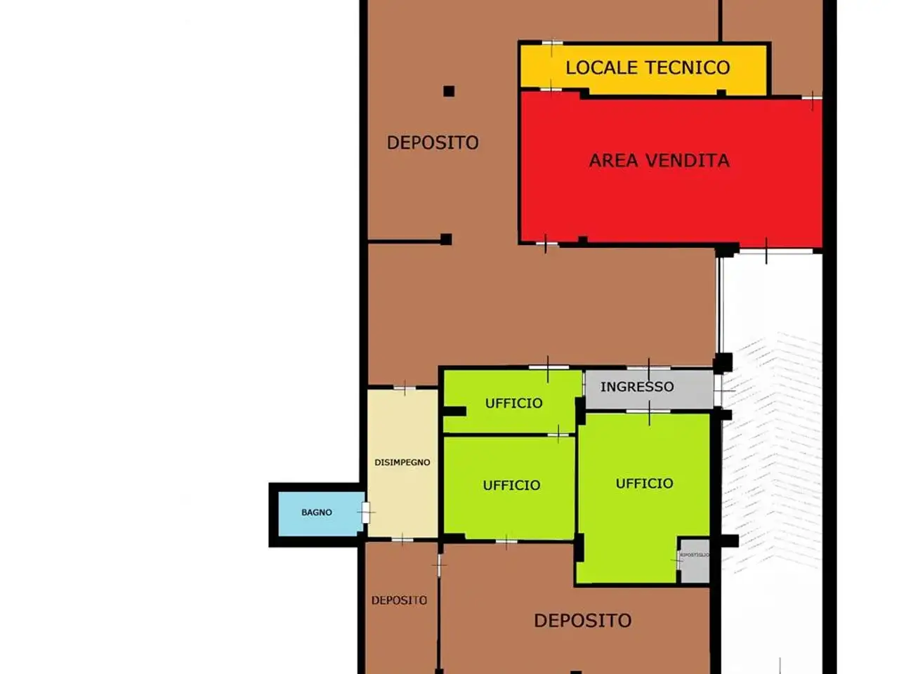Negozio in Via Claudio Domino, Palermo, {3} - Planimetria 1