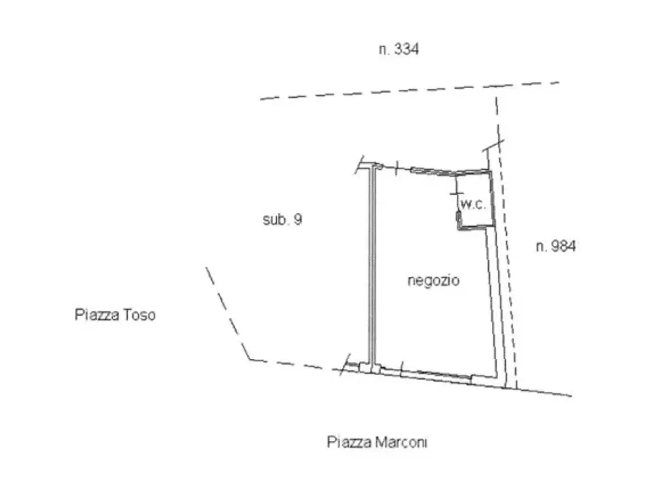 Negozio in Piazza Gugliemo Marconi 20, Canale, {3} - Planimetria 1