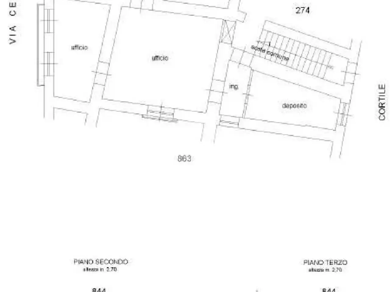 Ufficio in Corso della Repubblica 1, Cervaro, {3} - Planimetria 1