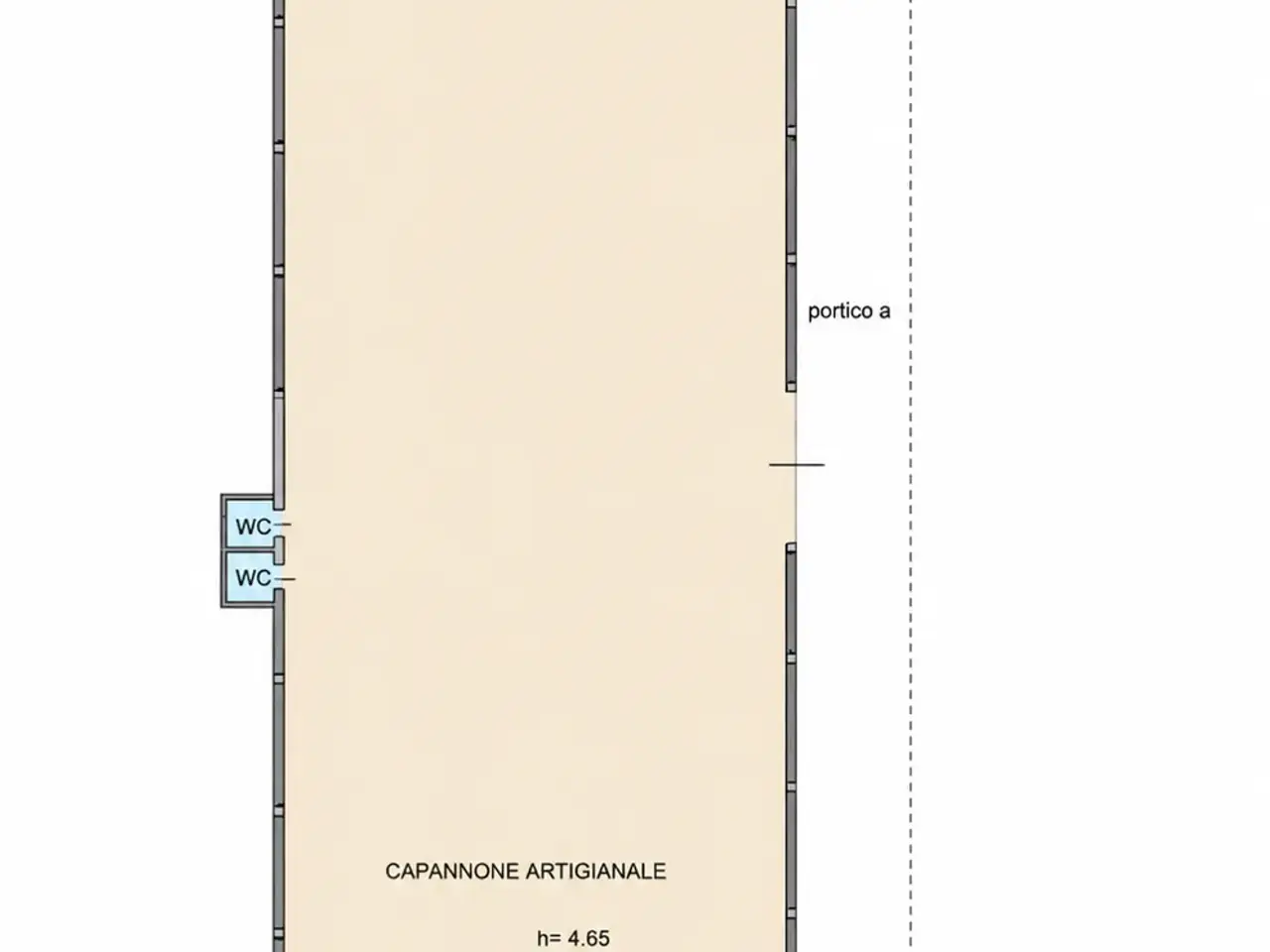 Capannone in Via delle Fontanelle, San Bonifacio, {3} - Planimetria 1