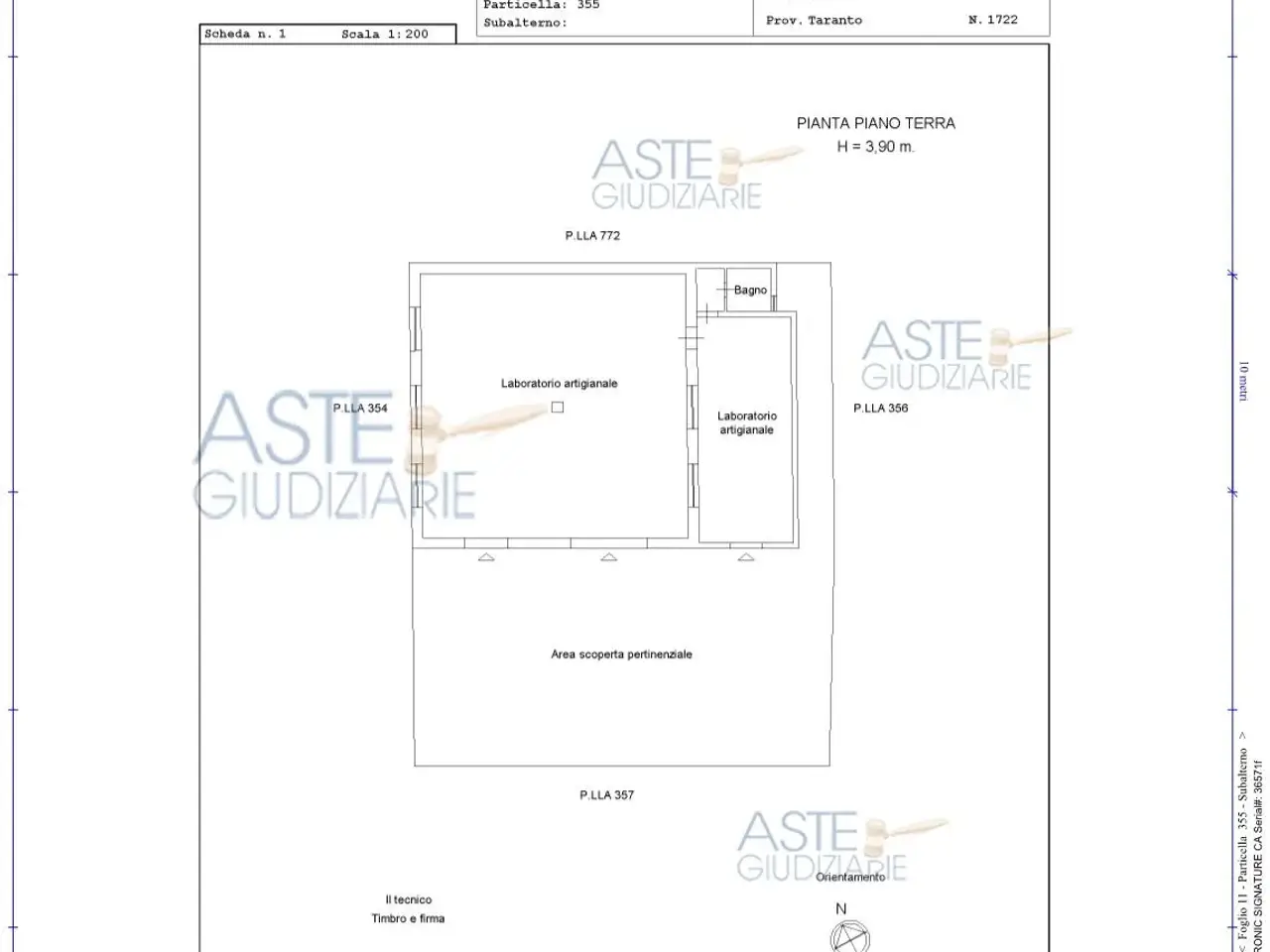 Laboratorio in Via Pio La Torre, 74028 Sava Ta, Italia 74028, Sava, {3} - Planimetria 1