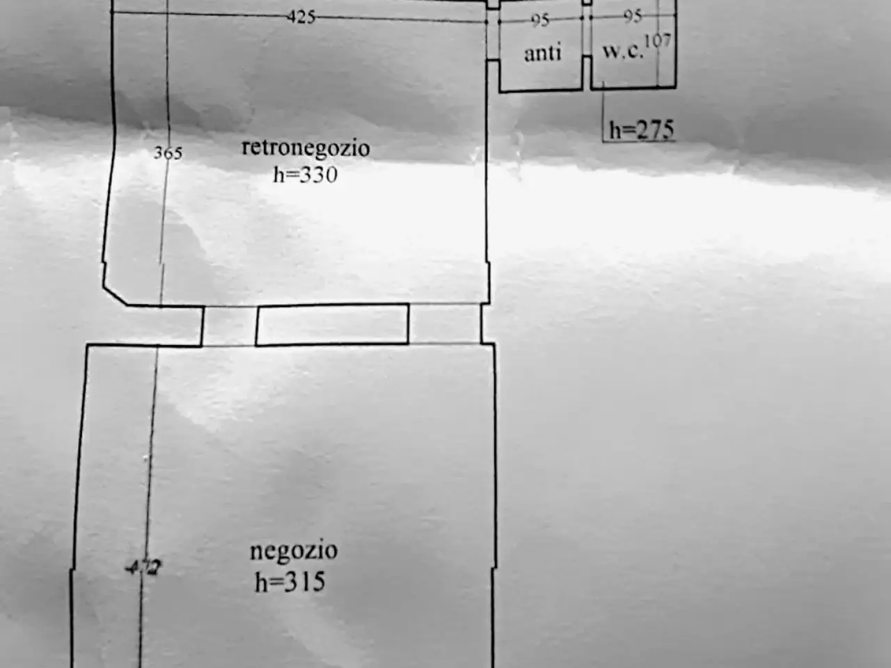 Bar in Via Bronzetti, Firenze, {3} - Planimetria 1
