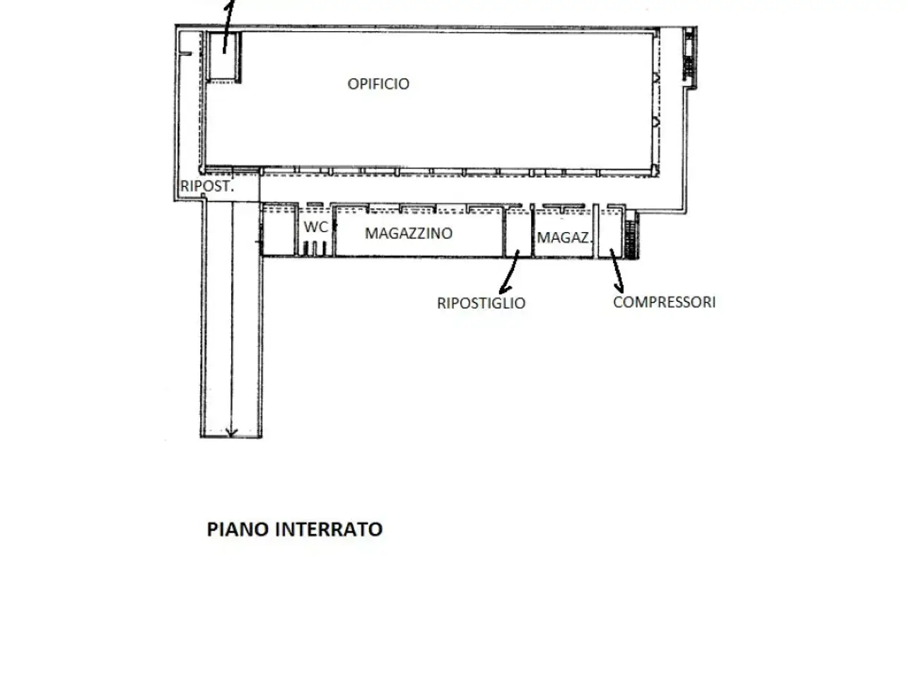 Capannone in Via delle Grigna, Canzo, {3} - Planimetria 1